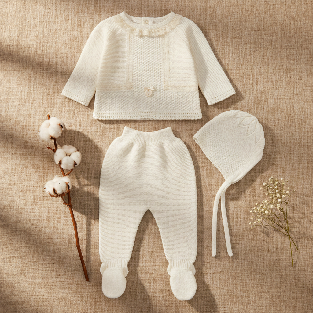 Conjunto De Tres Piezas Para Niña - Martín Aranda