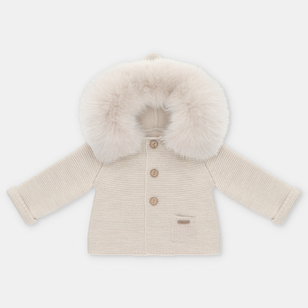 Trenka De Punto Con Pelo Artificial Unisex