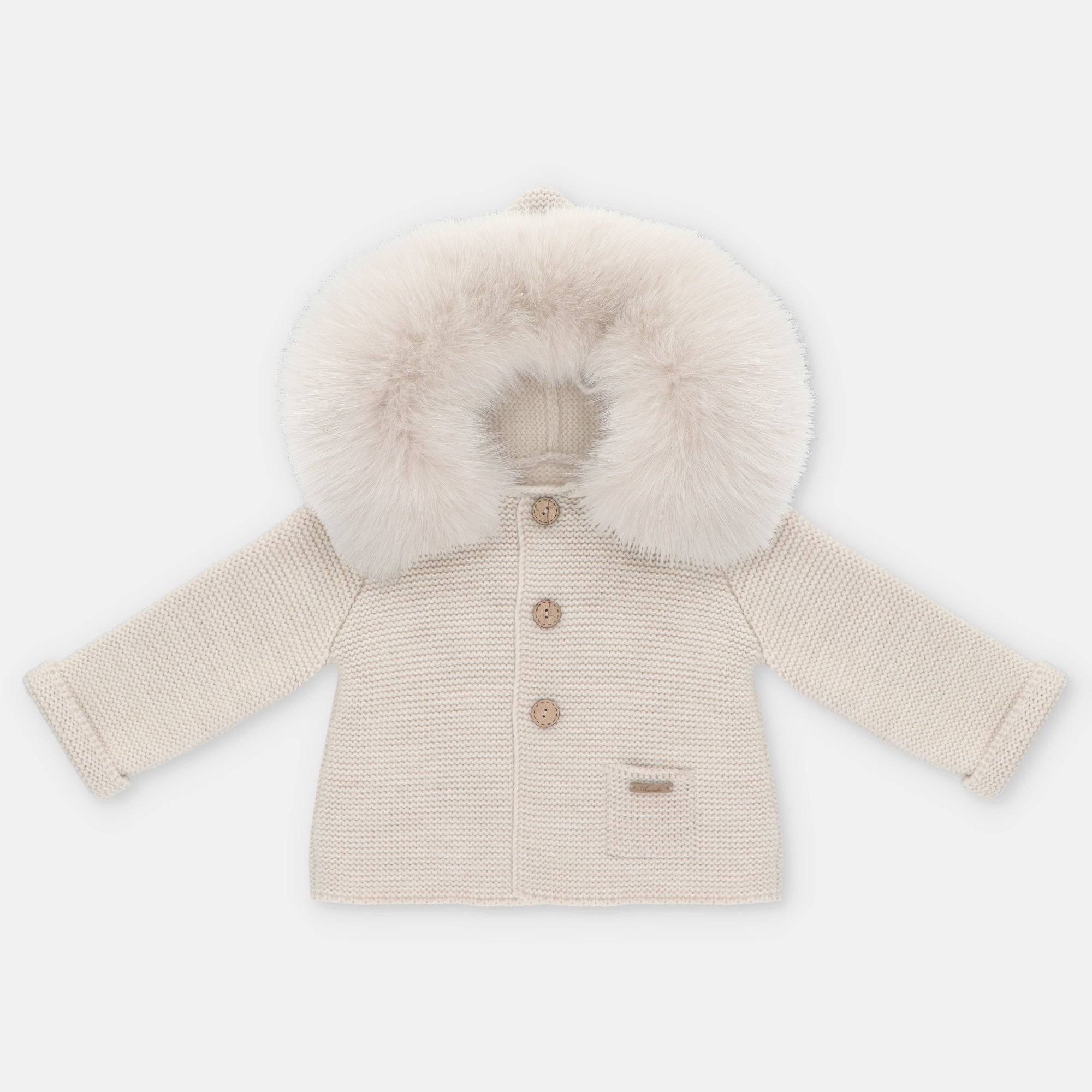 Trenka De Punto Con Pelo Artificial Unisex
