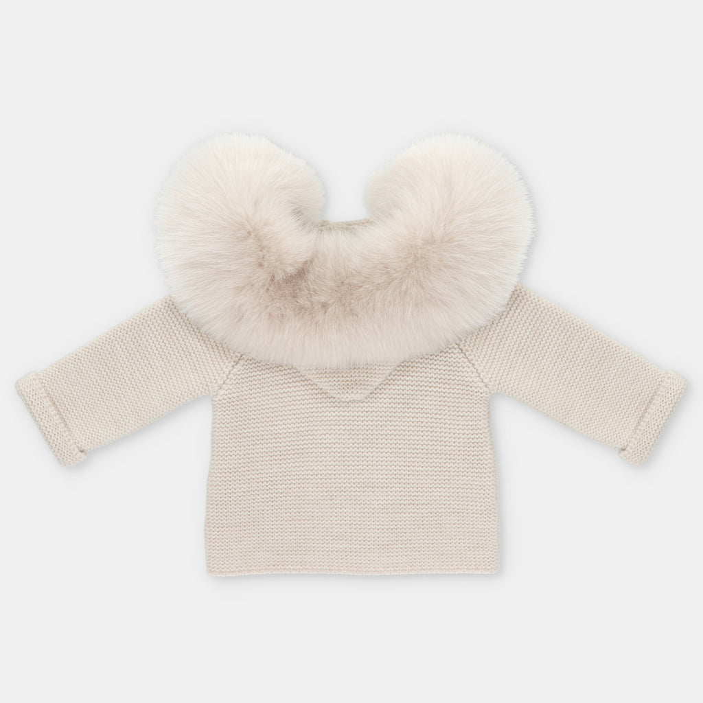 Trenka De Punto Con Pelo Artificial Unisex