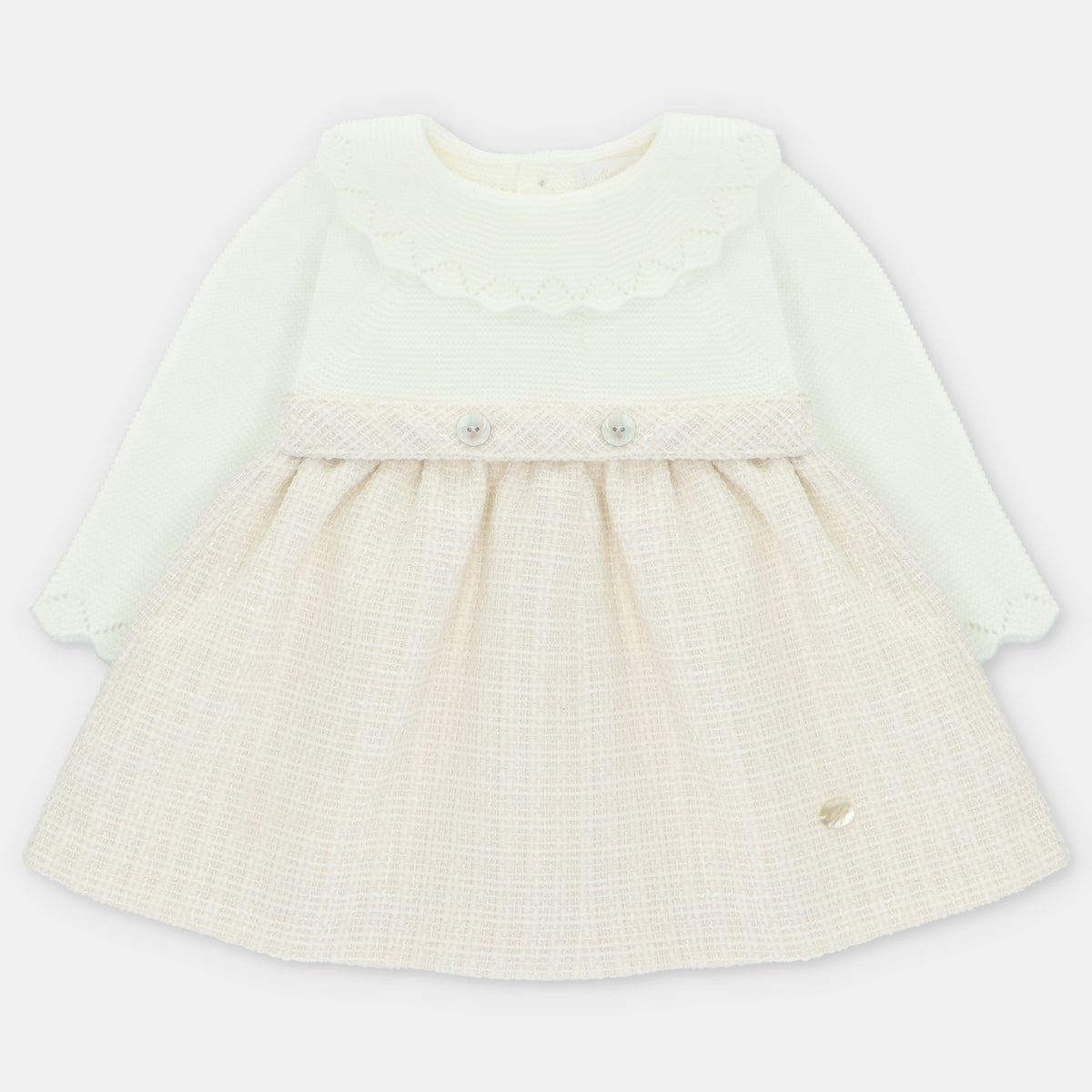 Vestido de punto de tela Derby para niña | Martín Aranda