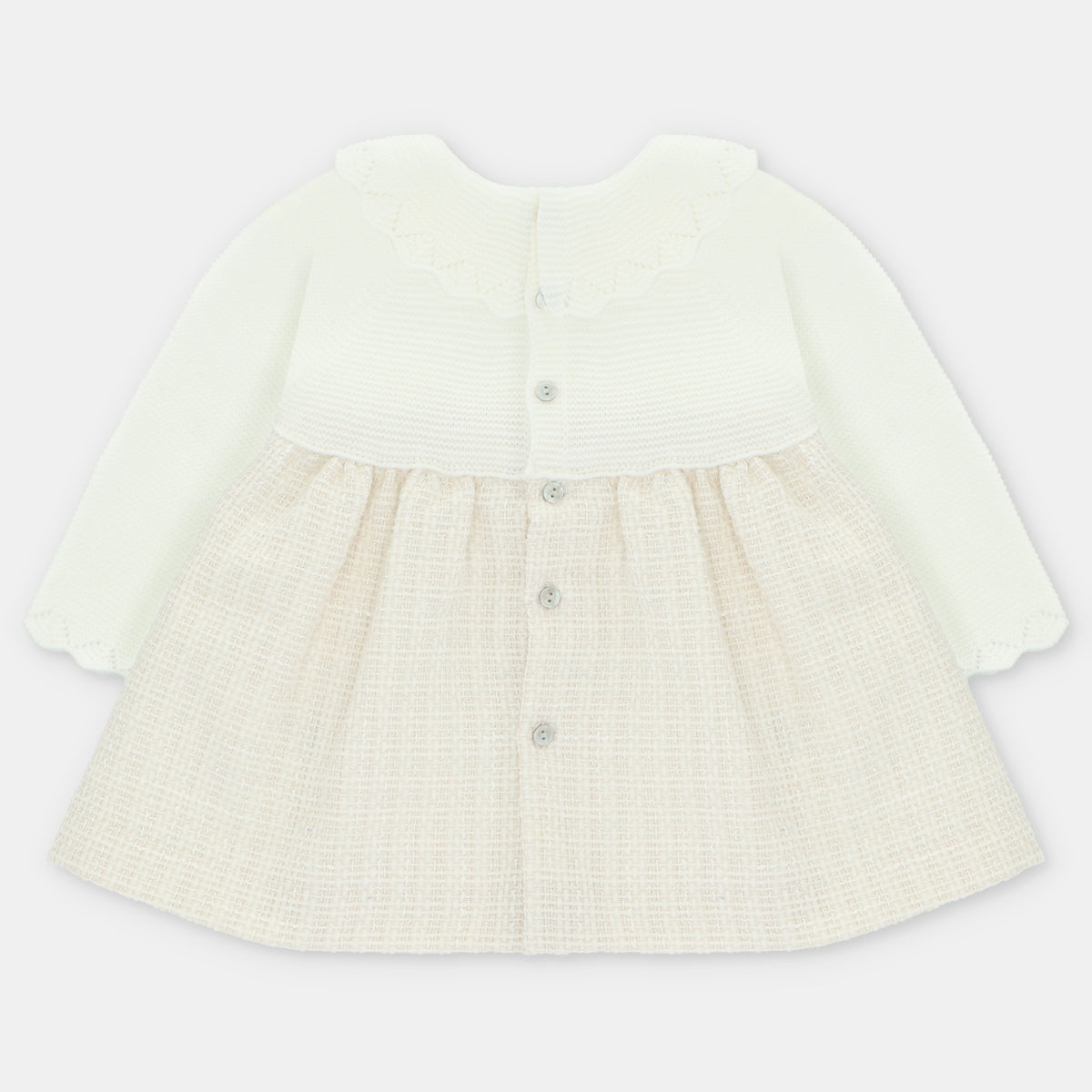 Vestido de punto de tela Derby para niña | Martín Aranda