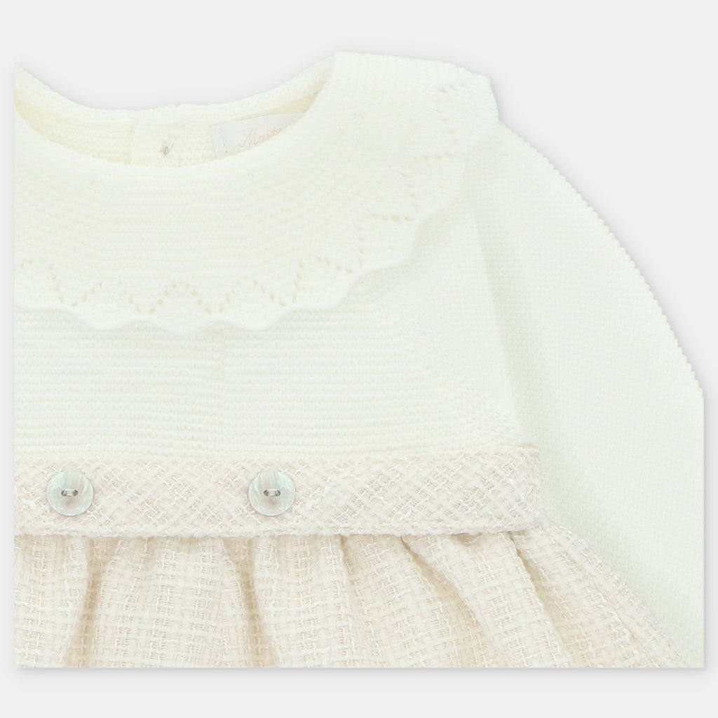 Vestido de punto de tela Derby para niña | Martín Aranda