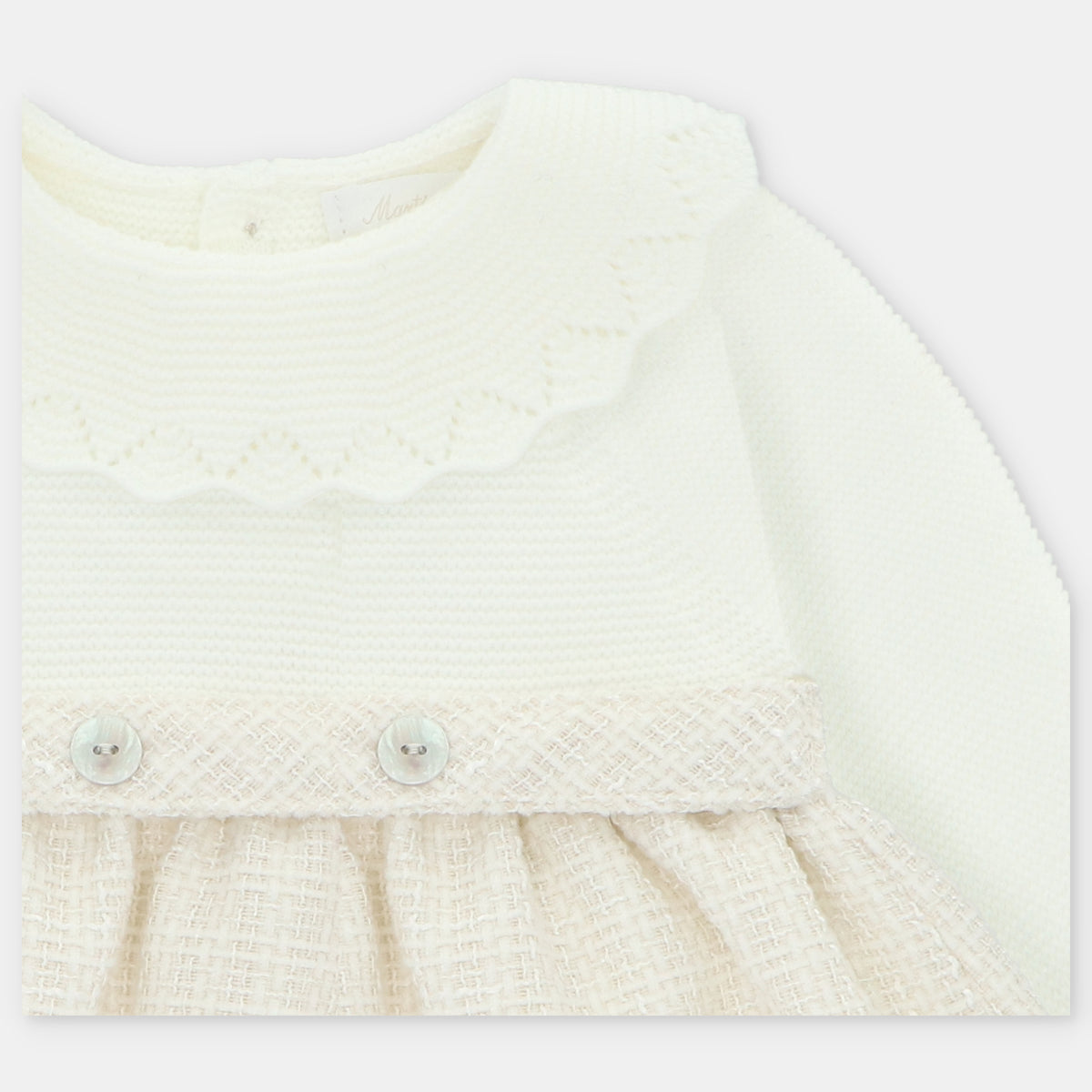 Vestido de punto de tela Derby para niña | Martín Aranda