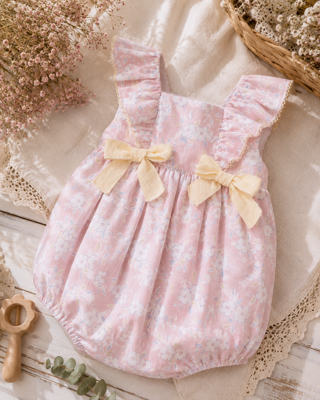 Pelele Tela Estampada Niña "Candy"