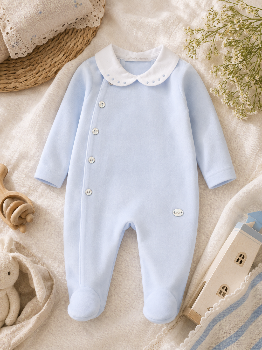 Pelele Largo De Tercio Pelo Y Cotton Home Para Niño
