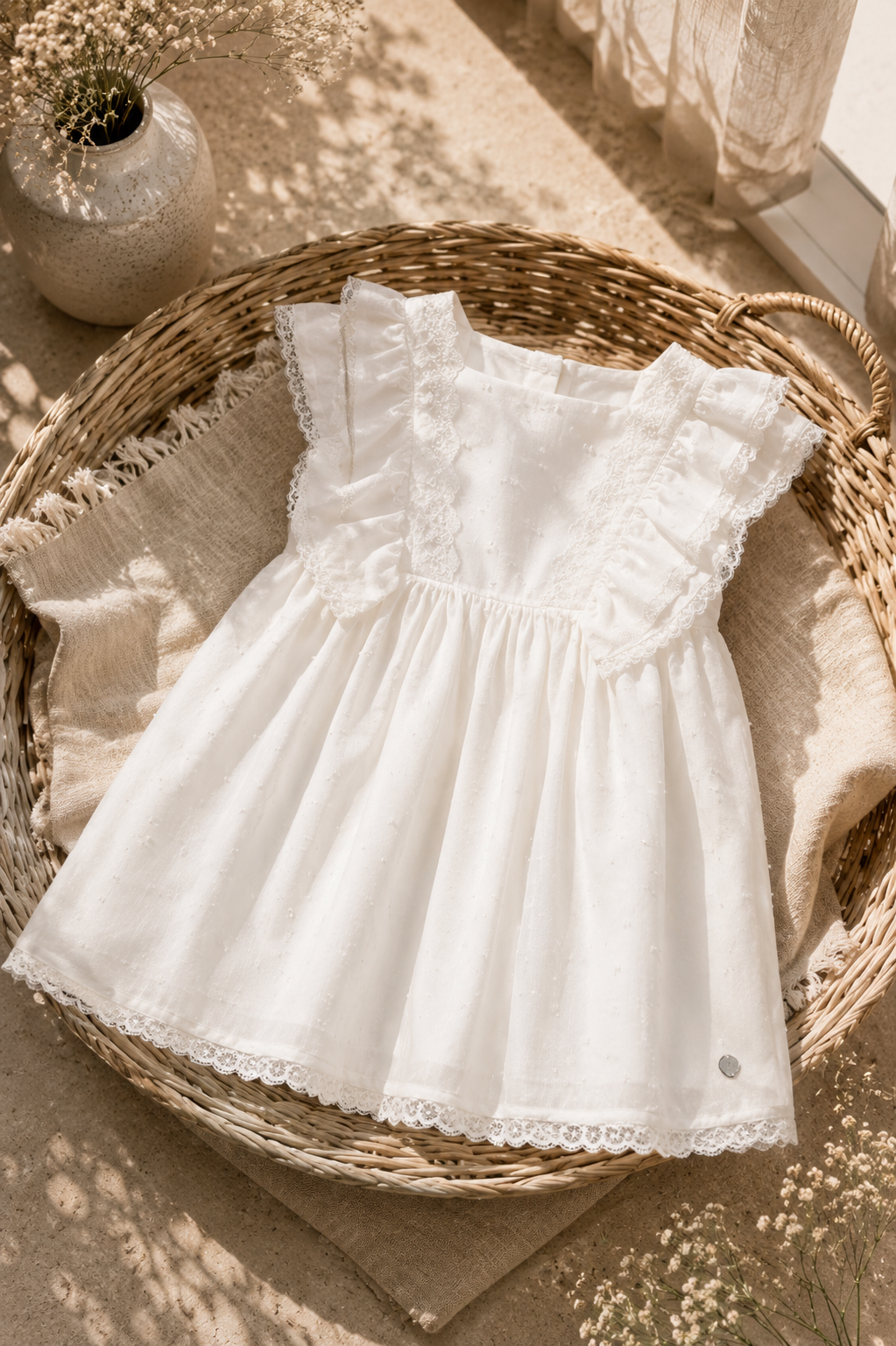 Vestido Organza Plumety Infantil "Ceremonia"
