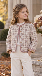 Chaquetón reversible estampado Galatea para niña | Paz Rodríguez