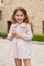 Vestido floral con botones para niña | Martín Aranda
