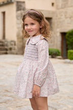 Vestido floral con botones para niña | Martín Aranda