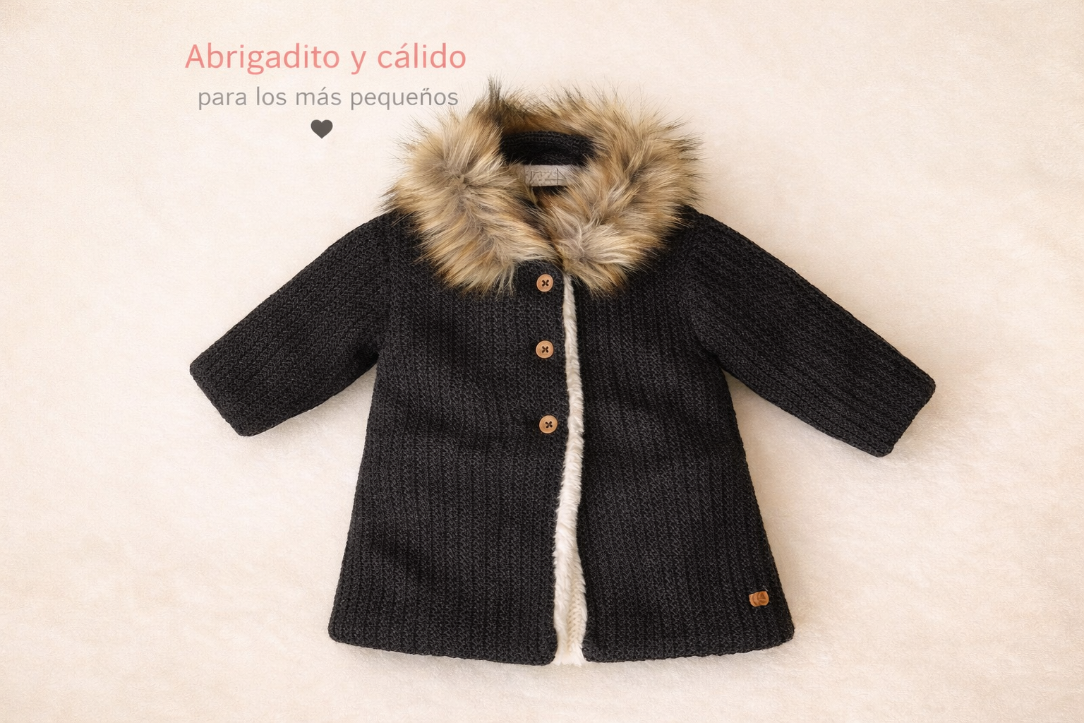 Abrigo Con Pelo Sintético "Trasno"