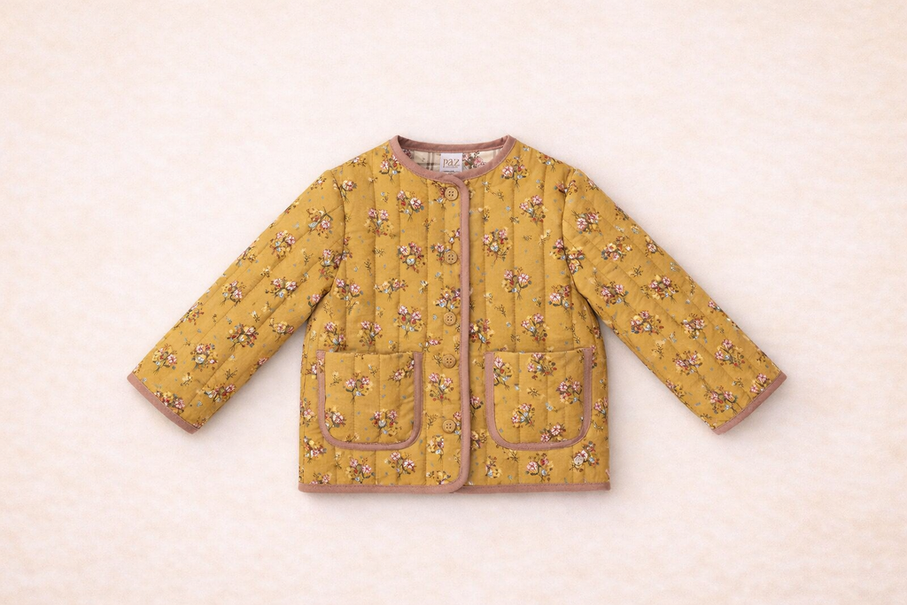 Chaquetón Niña Infantil Reversible Estampado  "Galatea"