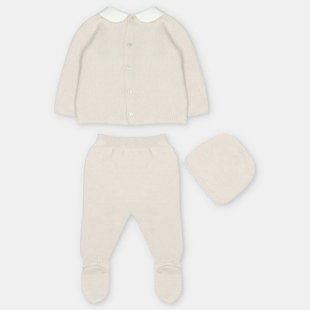 Conjunto con líneas a contraste para bebé de Martín Aranda, referencia 004-10321.