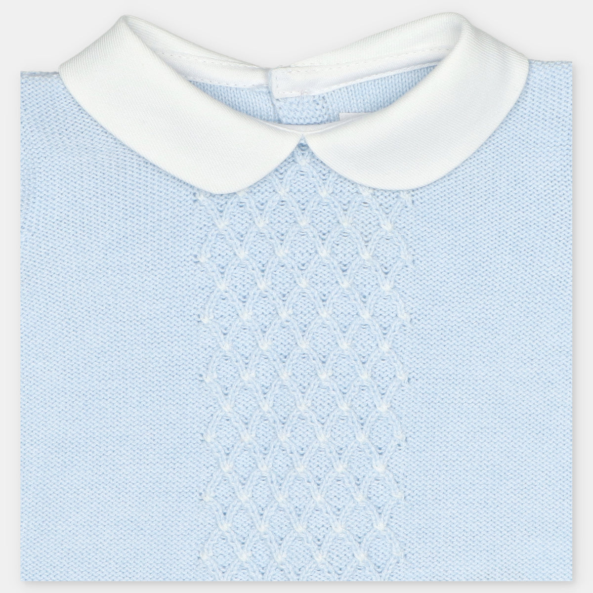 Conjunto con cuello a contraste para bebé de Martín Aranda, referencia 004-10322.