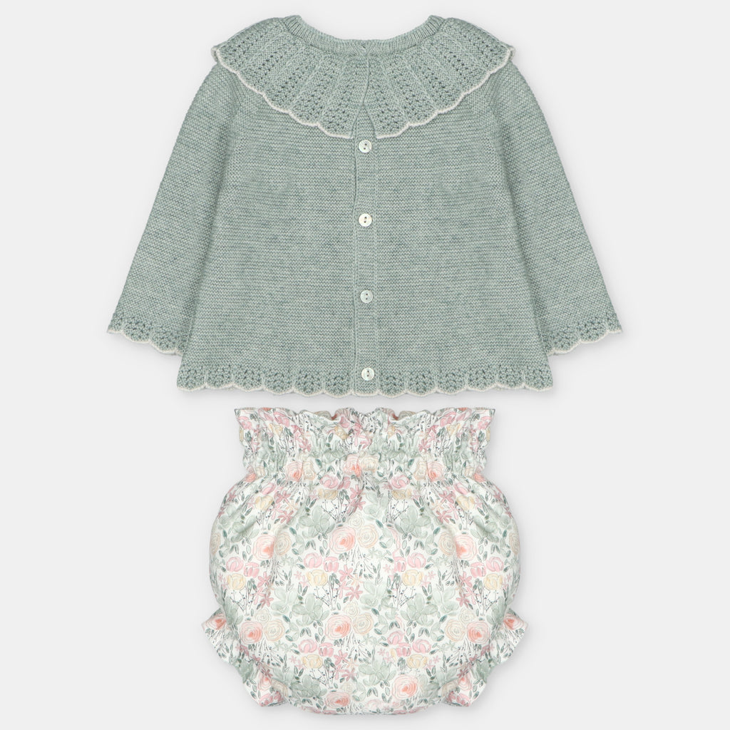 Conjunto combinado floral para bebé de Martín Aranda, referencia 010-30325.