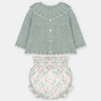 Conjunto combinado floral para bebé de Martín Aranda, referencia 010-30325.