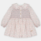 Vestido floral con botones para niña de Martín Aranda, referencia 047-20324.