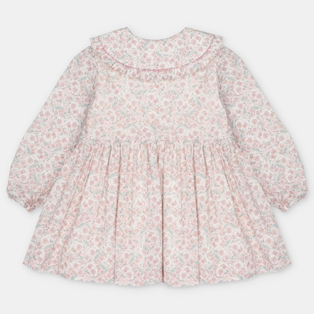 Vestido floral con botones para niña de Martín Aranda, referencia 047-20324.