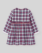 Vestido de cuadros rojos NADAL para niña, Paz Rodríguez, vista posterior.