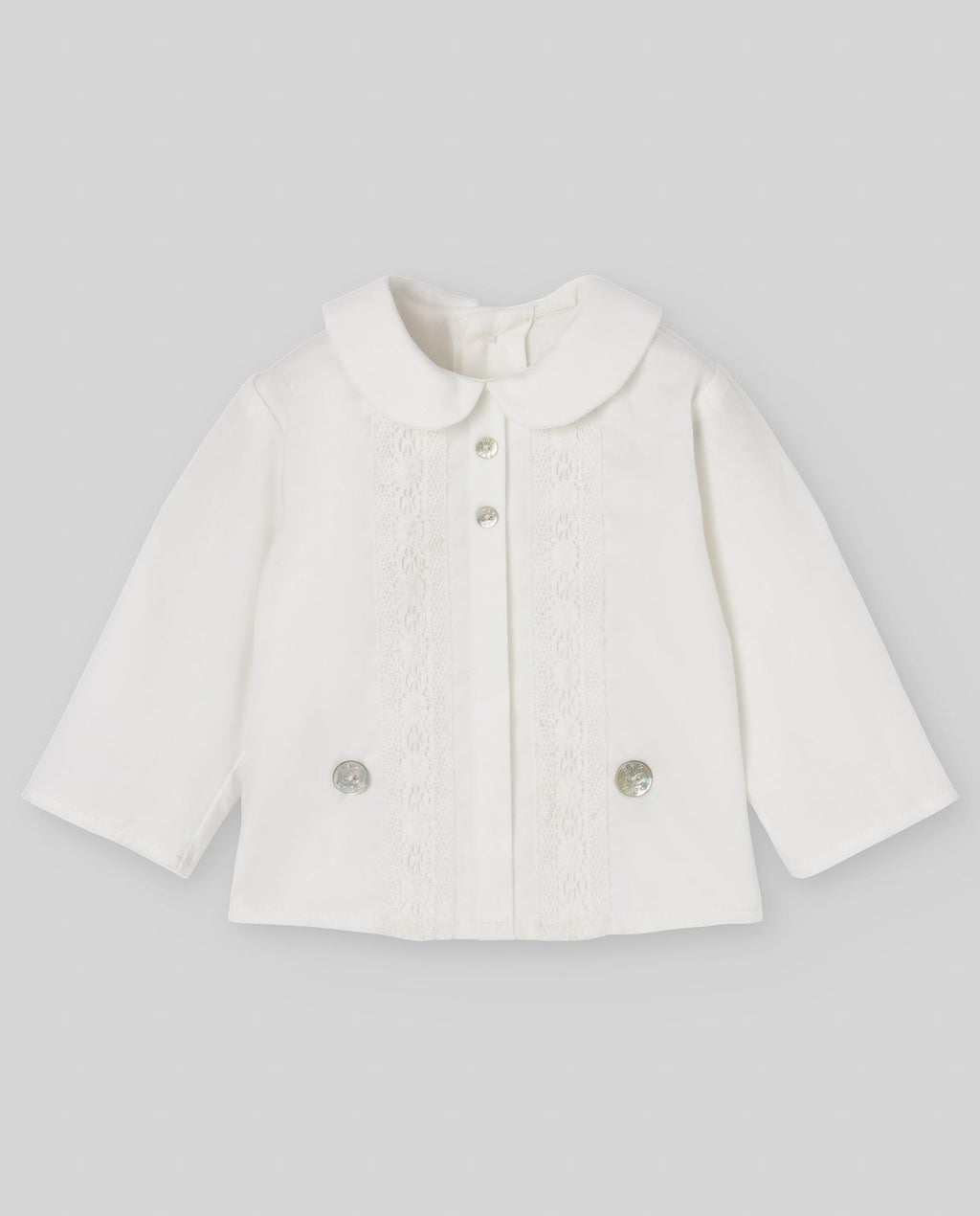 Blusa del conjunto exclusivo PAZ para bebé.
