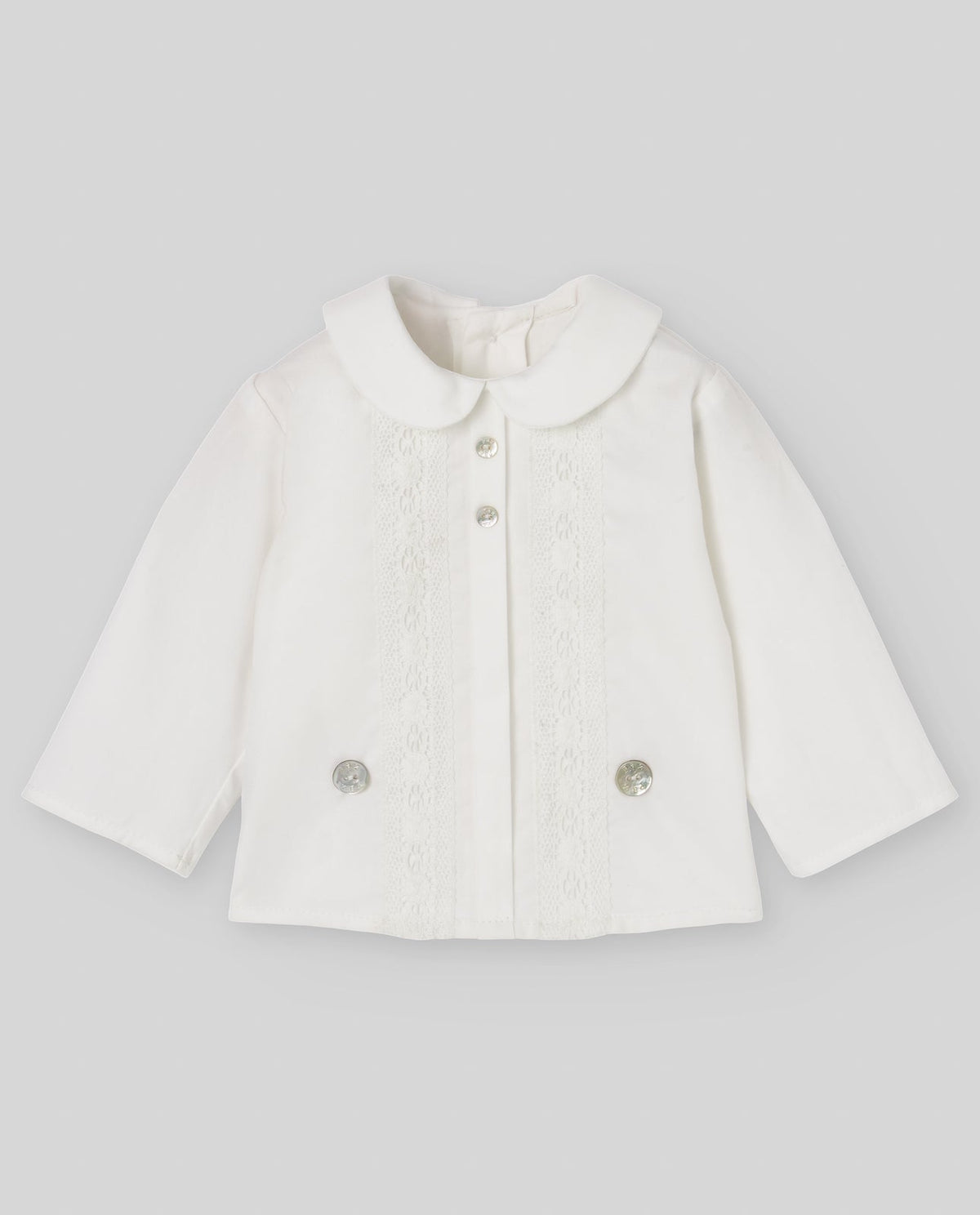 Blusa del conjunto exclusivo PAZ para bebé.