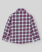 Camisa de cuadros rojos NADAL para niño, Paz Rodríguez, vista posterior.